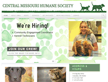 Tablet Screenshot of cmhspets.org